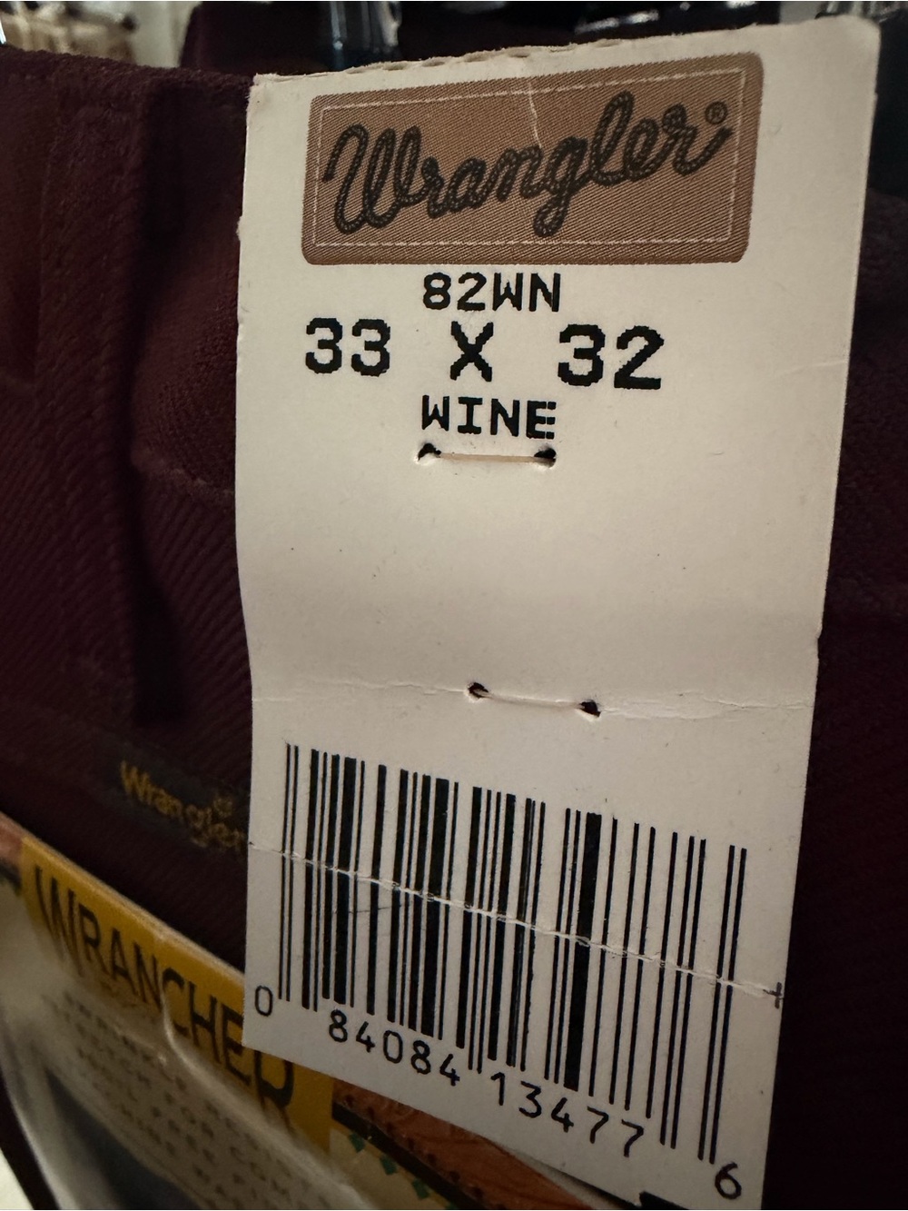 Wrangler Wine Colored Pants with Patch Detail - Picture 13 of 16